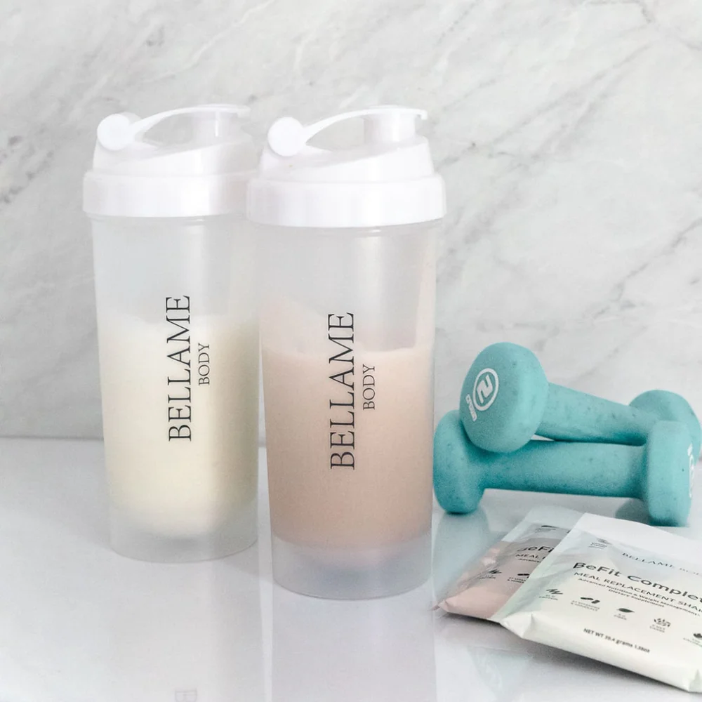 Bellame Body Shaker Bottle White - Picture 5 of 6